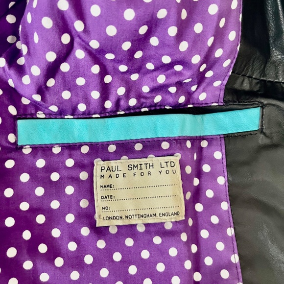 Limited Edition - Paul Smith Leather Bomber Varsity Jacket Size 38 (small) - Picture 6 of 8